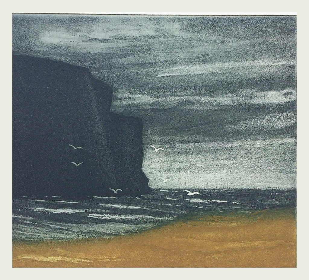 Anne Russell - 'Rackwick Bay' - Etching