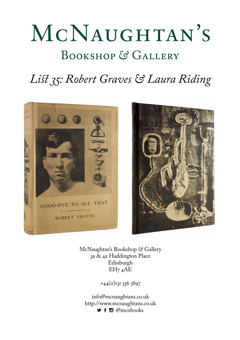 List 35: Robert Graves & Laura Riding – McNaughtan's Bookshop & Gallery
