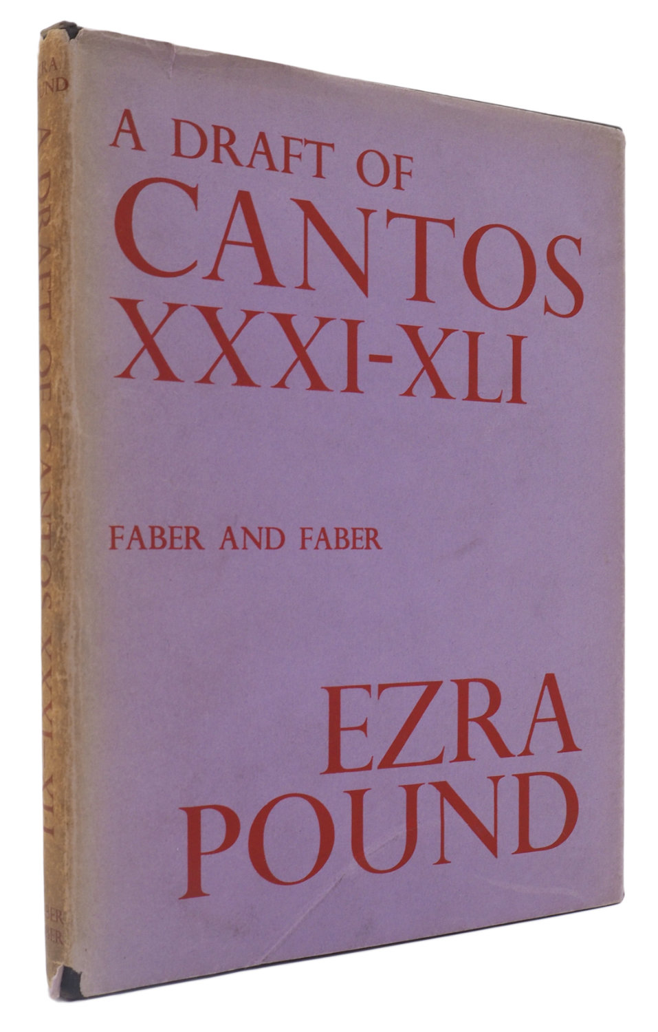 A Draft of Cantos XXXI-XLI.