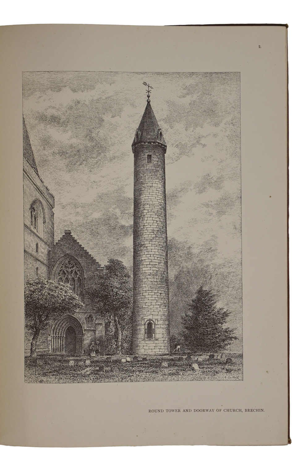 Ancient Towers and Doorways, being Pictorial Representations and Restorations of Masoncraft relating to Celtic and Norman Ecclesiology in Scotland. From Pen Drawings by the late Alexander Galletly With Appreciation and Descriptive Letterpress by Andrew Taylor.