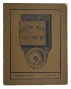 Catalogue No. 476 of Electric Bells & Telephones. [And:] Catalogue No. 547 of Electric Bells & Telephones.