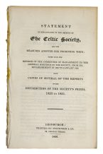 Statement in Explanation of the Objects of the Celtic Society, and the Measures adopted for Promoting them; taken from the reports of the committee of management to the general meetings of the Society, from its establishment in 1820 to January 1836