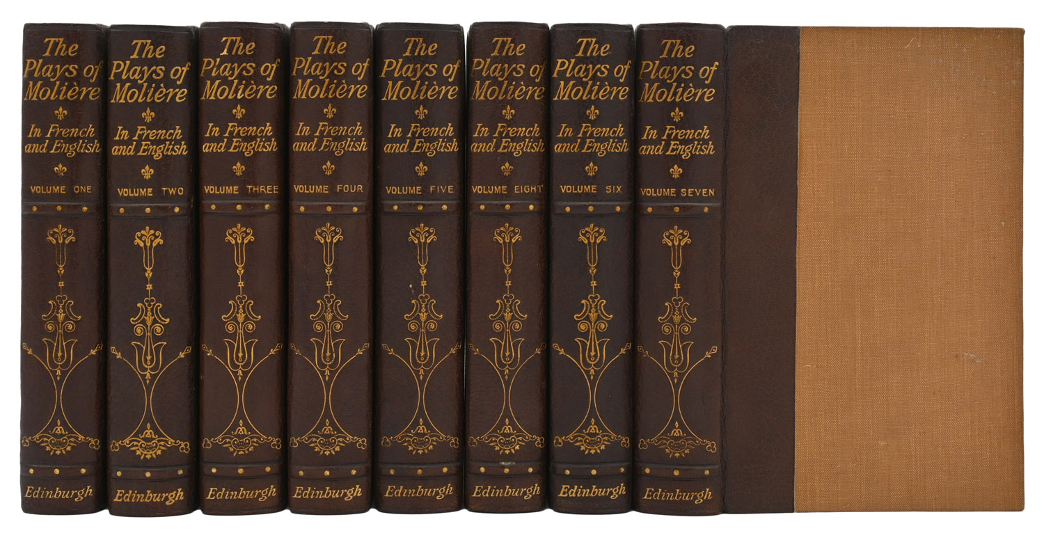 The Plays of Molière in French. With an English Translation and Notes by A. R. Waller and an Introduction by George Saintsbury. Illustrated with thirty-one Etchings after Leloir.