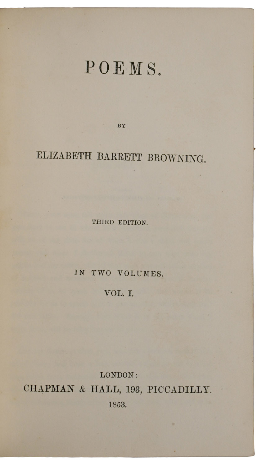 Poems. Third Edition. In Two Volumes.