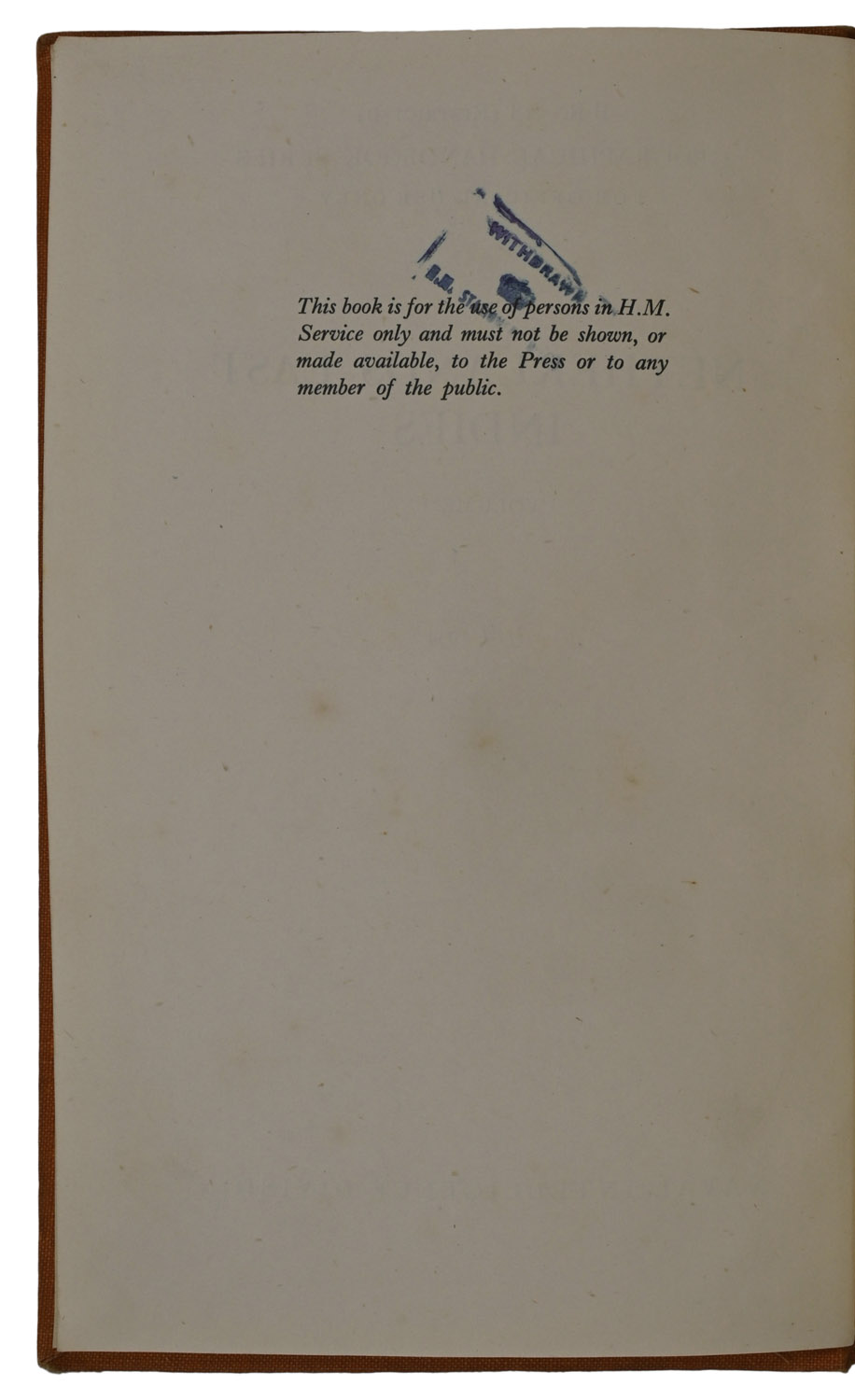 Netherlands East Indies. B.R. 518 (Restricted) Geographical Handbook Series, For Official Use Only.