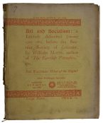 Art and Socialism: a Lecture delivered [January 23rd, 1884] before the Secular Society of Leicester.