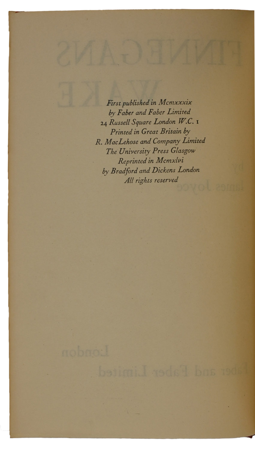 Finnegans Wake.