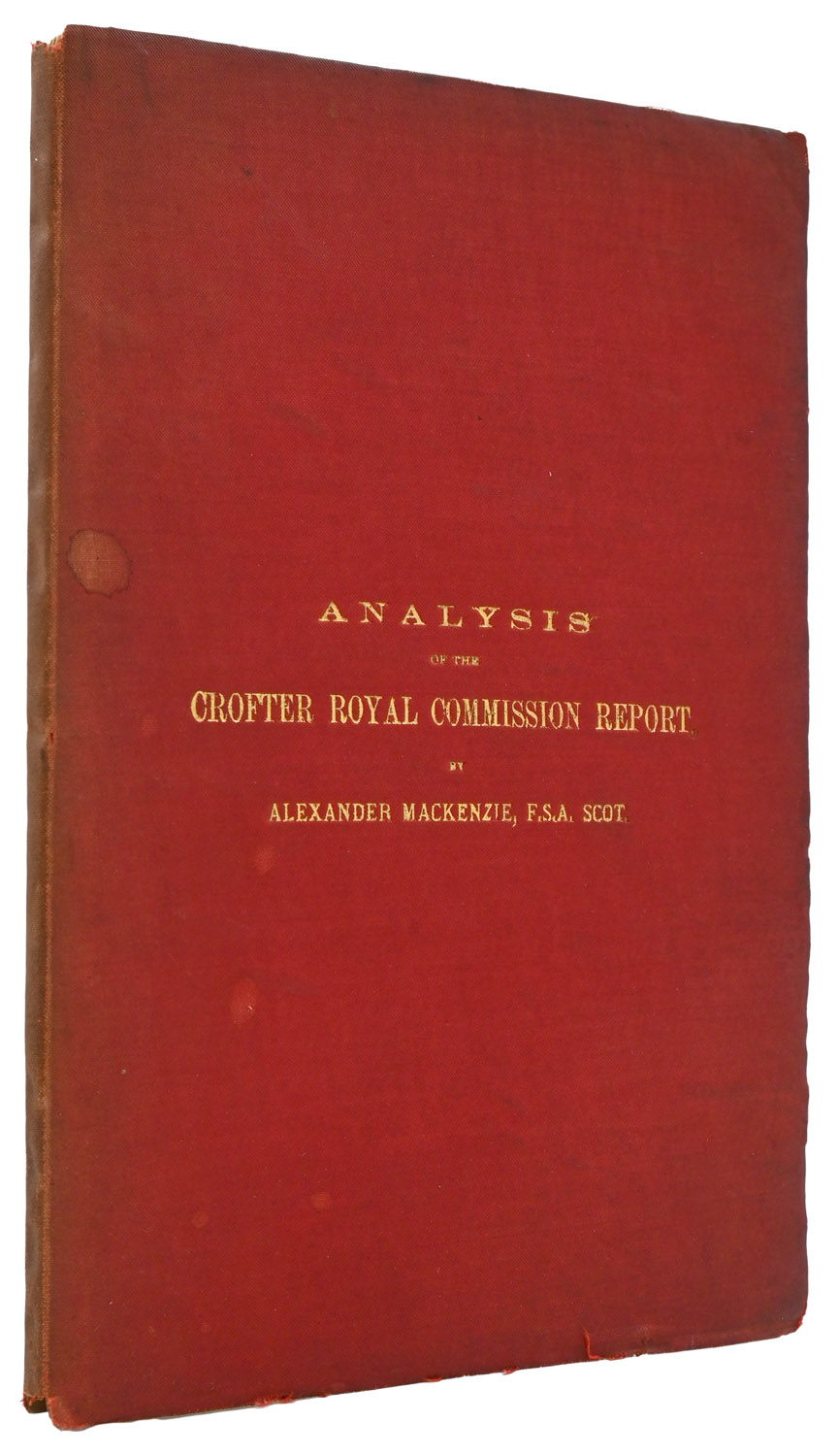 An Analysis of the Report of the Crofter Royal Commission.