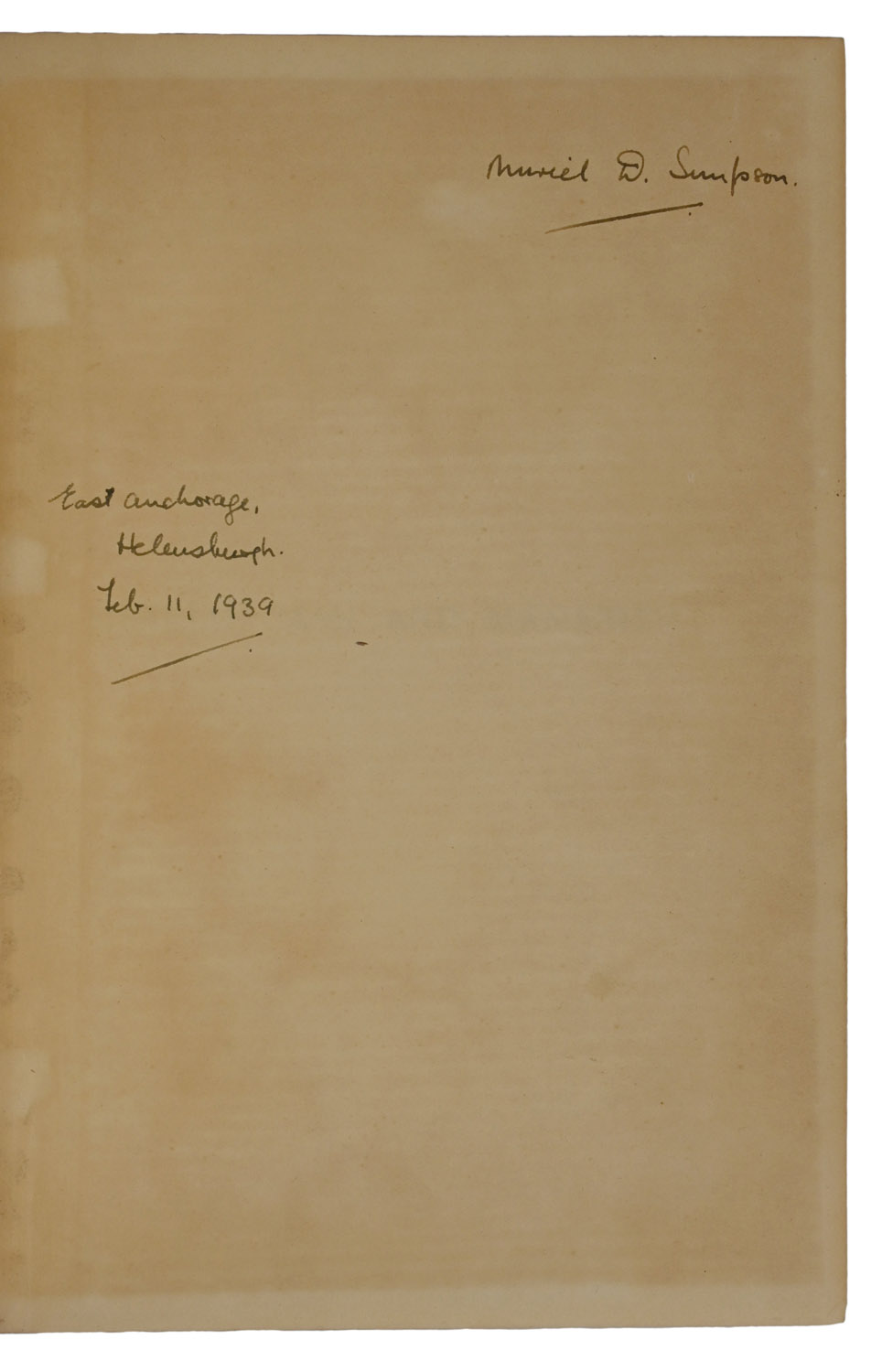 Siberian Man and Mammoth. Translated from the German by Muriel D. Simpson, M.A.