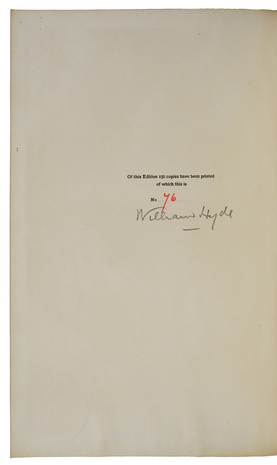 The Nature Poems of George Meredith. With 20 Full-Page Pictures in Photogravure and an Etched Frontispiece by William Hyde.
