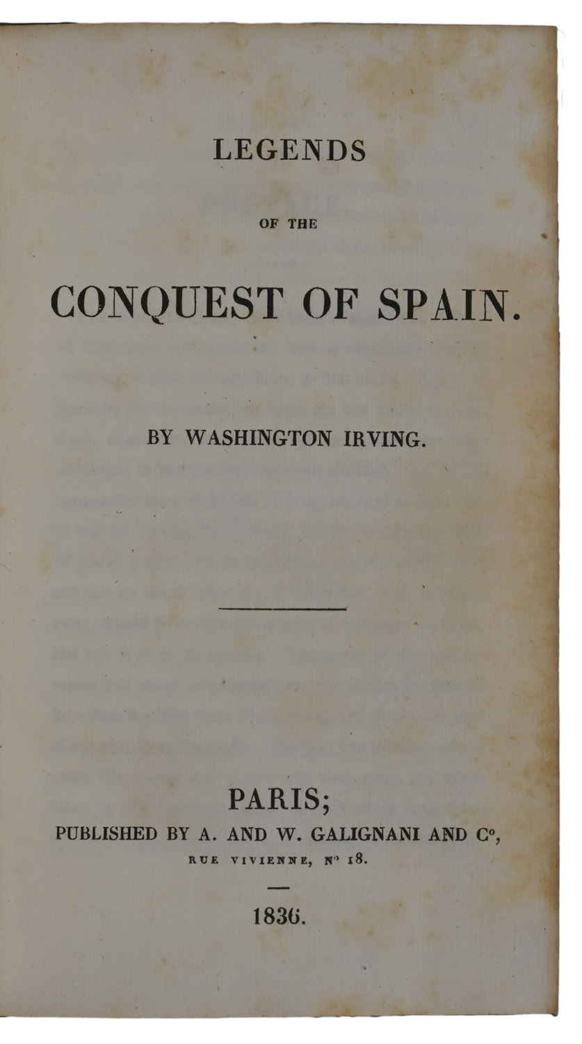 Legends of The Conquest of Spain.