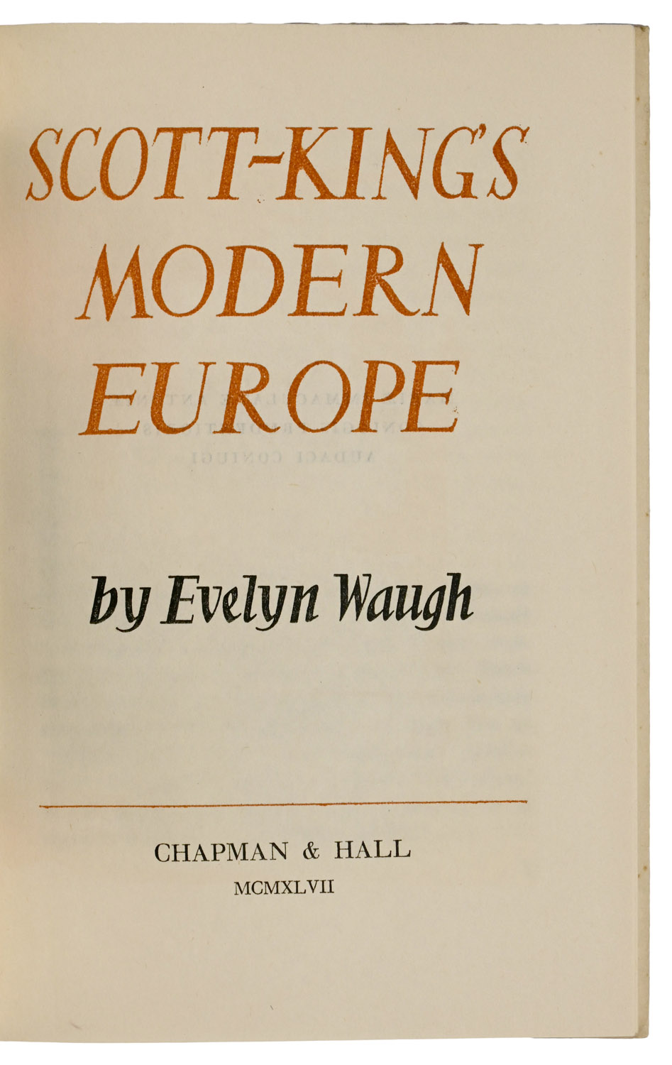 Scott-King's Modern Europe.
